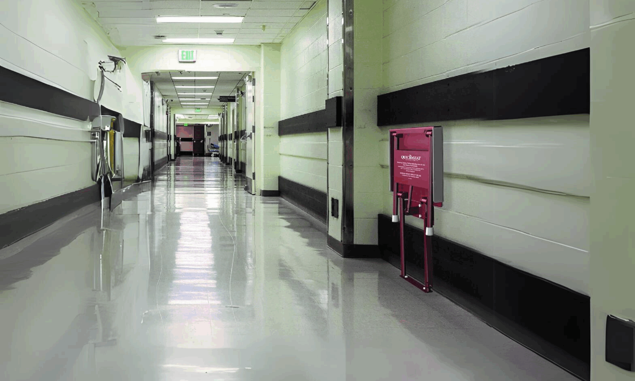 Folding Chair Long Hallways